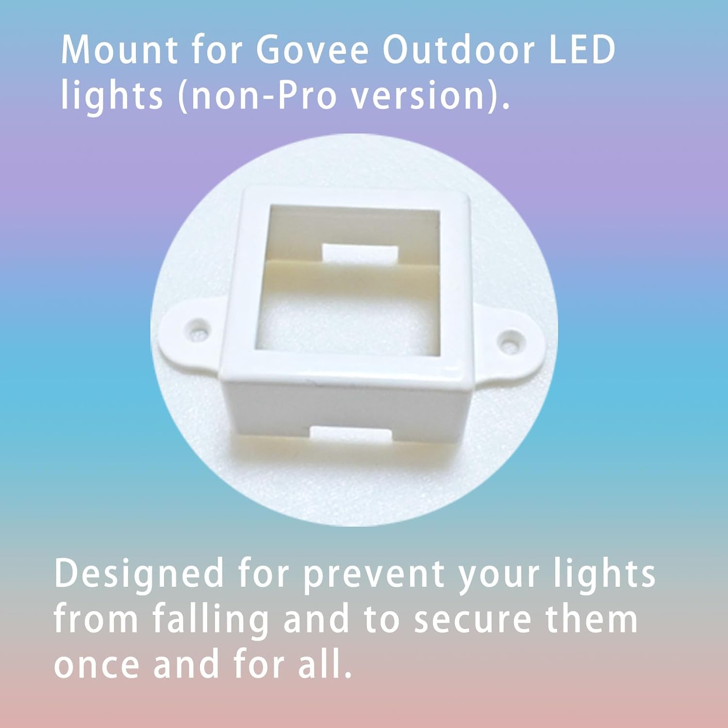 PIAOLGYI Mount for Govee Outdoor LED Lights (Non-Pro Version),Outdoor LED Light Mounting Brackets for Govee (Model H705) Outdoor Lights (40)