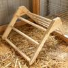 Detachable Wooden Poultry Roosting Ramp With Triangular Design Easy to Clean Chicken Coops