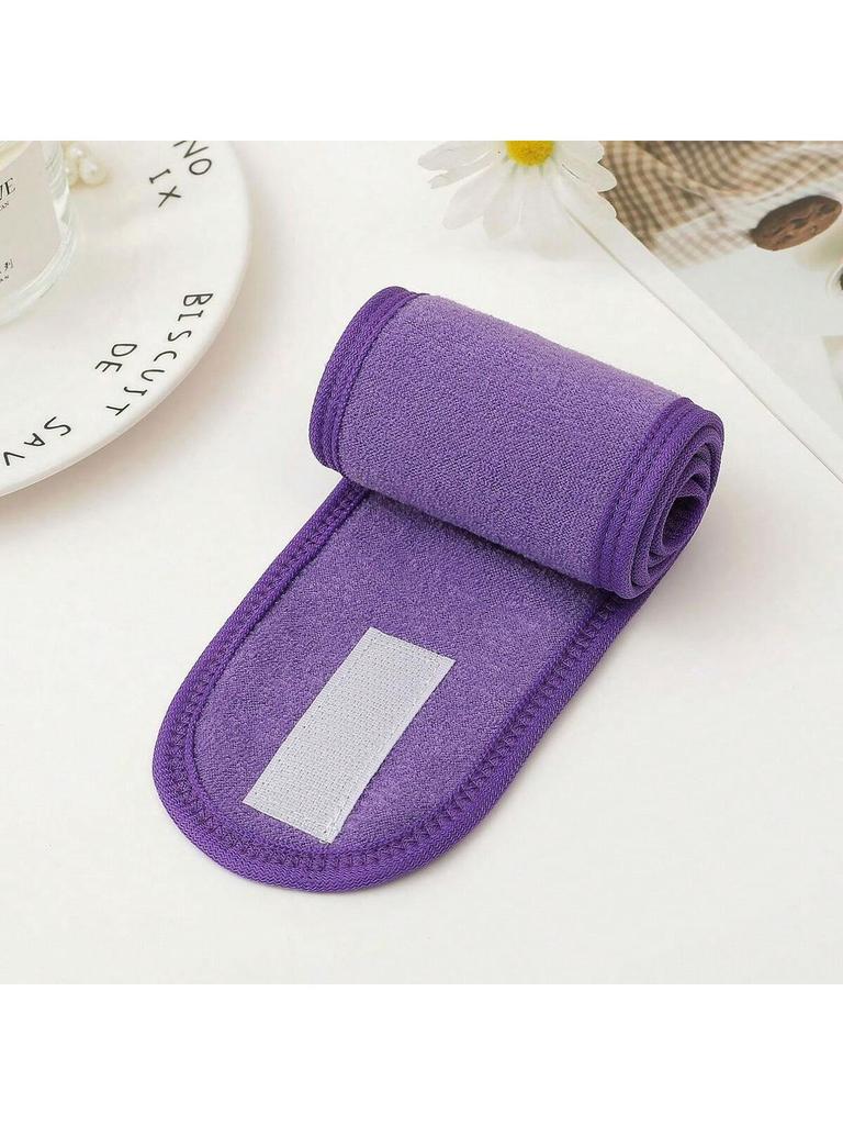 Women's Double-Layer Velcro Hair Band, Soft Stretch Headband for Face Washing & Makeup