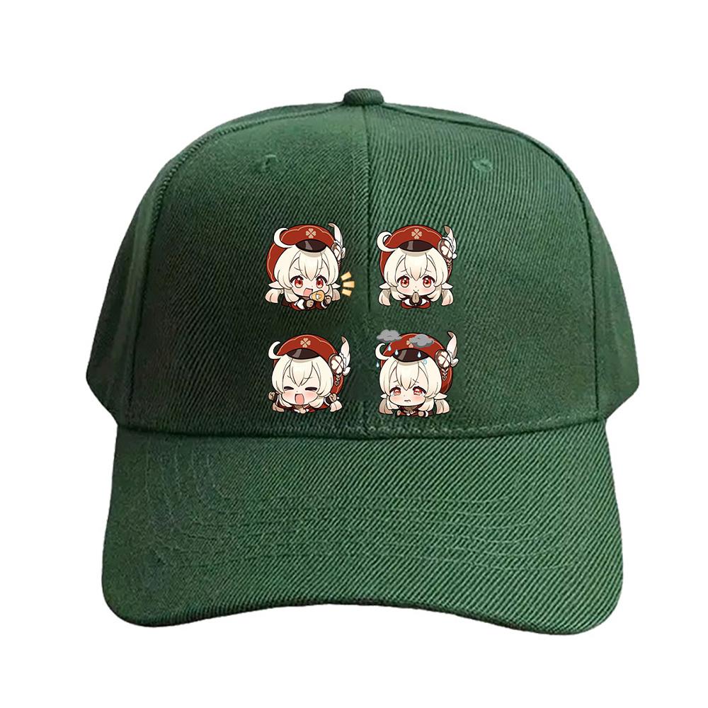 Chibi Klee Genshin Impact Cap Summer Woman Man Adult Casual Fashion Casual Adjustable Fishing Hat Sun Hat