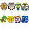 8pcs Teaching Aid Tool Yes No Paddle Sign Plastic Answer Response Paddles  Classroom Management