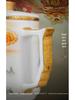 Four-Piece Ceramic Mug Set: Ice Jade Porcelain Tea & Water Separation Cup with Lid - Ideal Business Gift