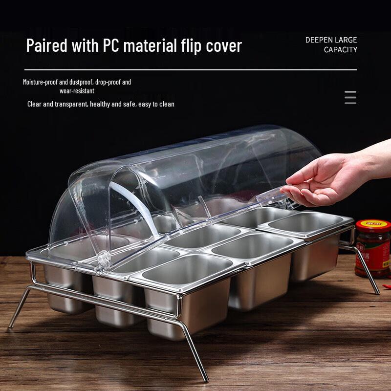 Stainless Steel Food Display and Fresh-keeping Set