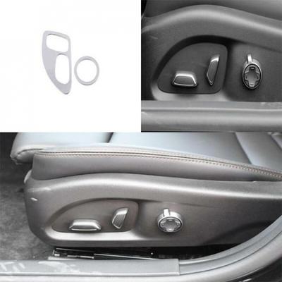 Seat Adjust Handle Button Panel 2X For Cadillac CT4-V CT4 Silver Steel 20-