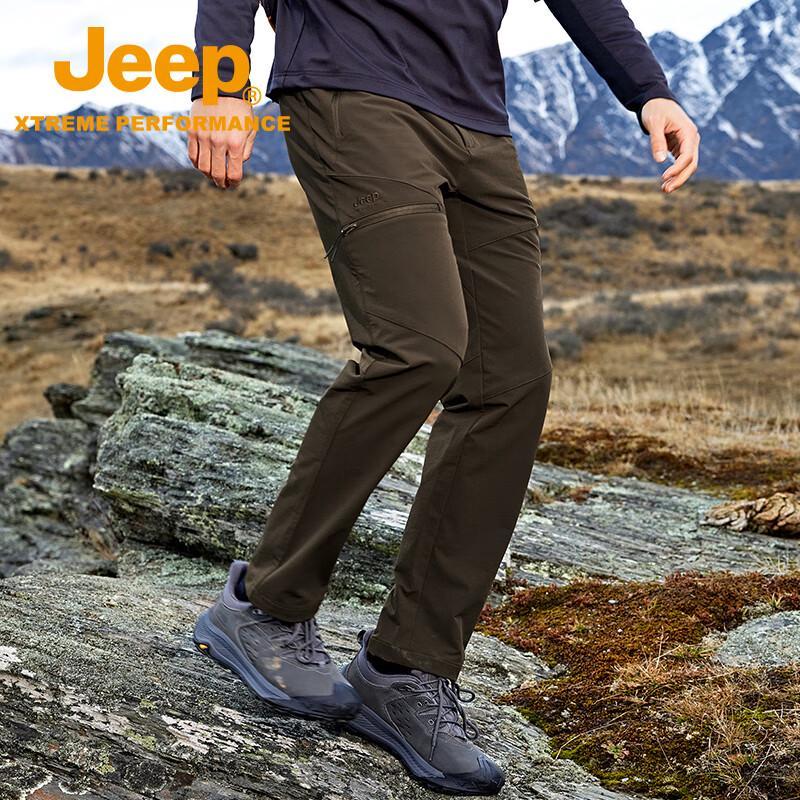 Jeep Men's Breathable Windproof Waterproof Outdoor Cargo Pants