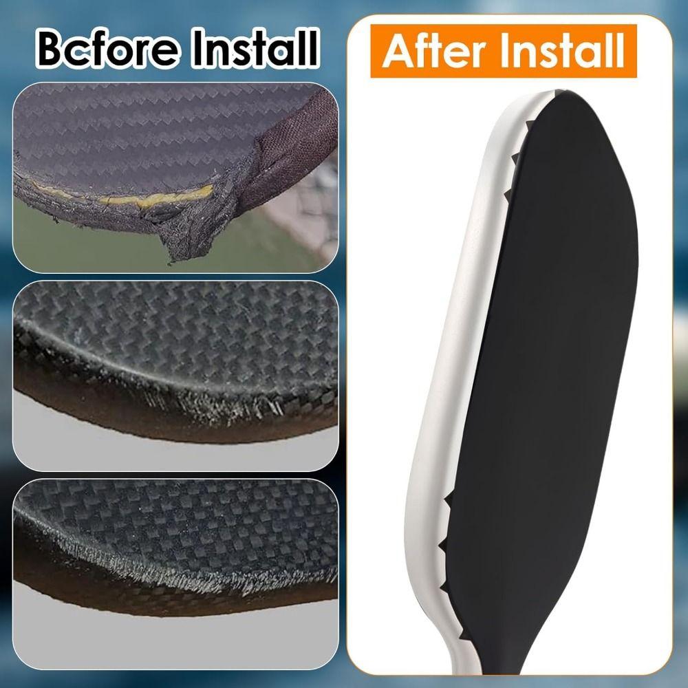 3Pcs Thickened Racquet Protective Sticker PU Racket Protection Strip  Reduce Impact