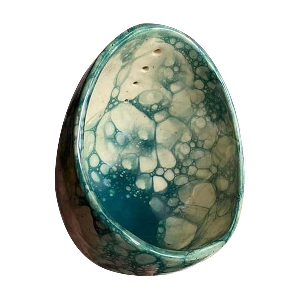 Керамическая миска для очистки трав Керамическая чашка для очистки трав Керамическая очиститель трав Подарки для поваров домохозяек Green Ceramic