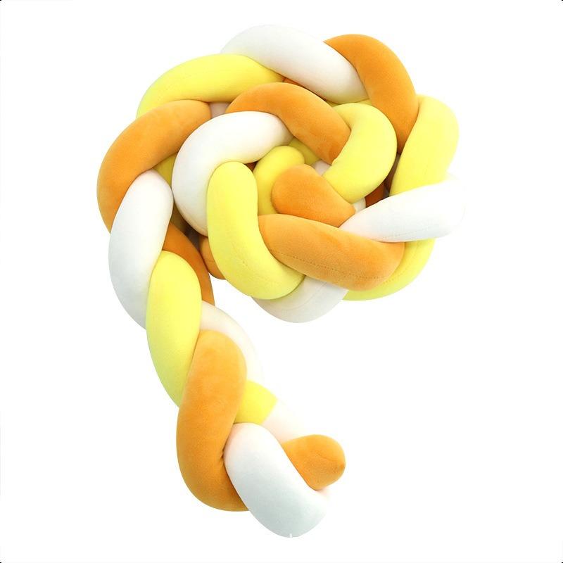 3 Stränge geknoteter geflochtener Streifen für Kinderzimmer, Mutter- und Säuglingsqualität, Krippenschutz, Antikollisionsstreifen, Sicherheitszaun