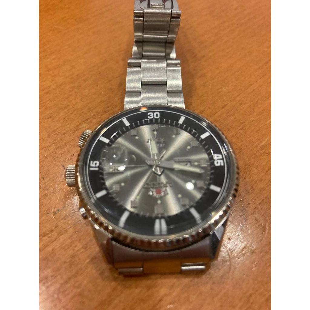 Used ORIENT Vintage Automatic Watch Three Star Rotating Inner Bezel