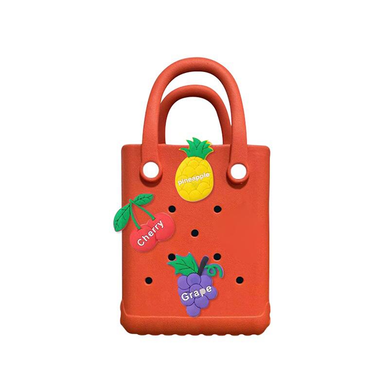 Eva Beach Bag Accessories Cute Fruit Pattern Diy Bags Shoes Decoration