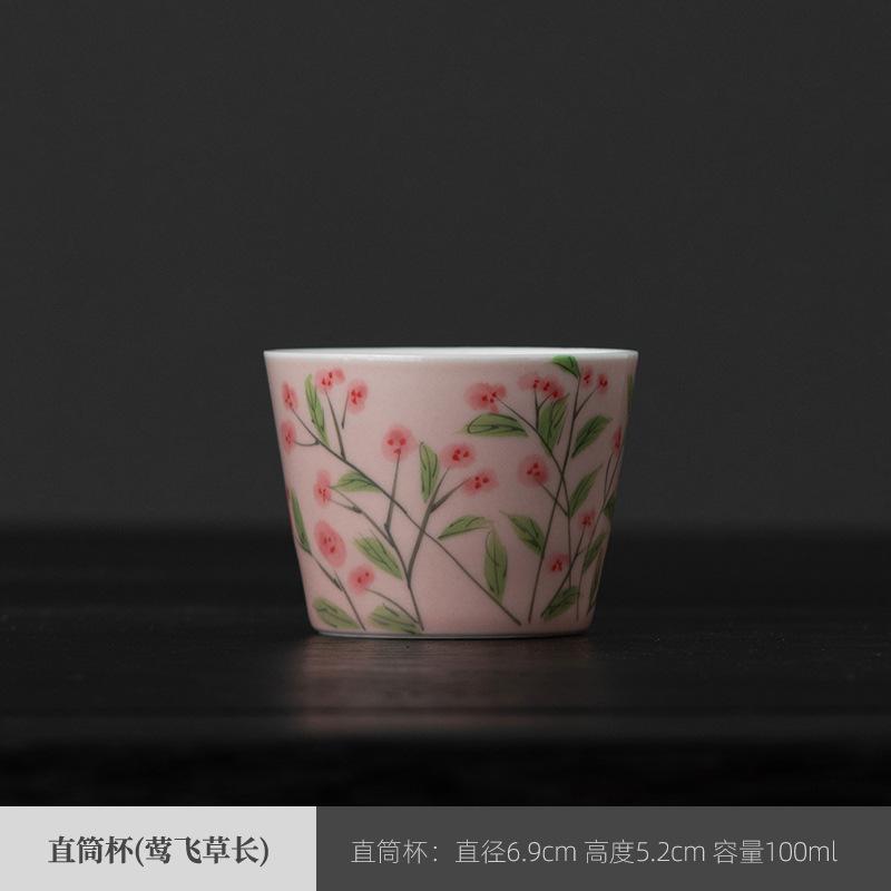 Flower Tea Infuser Hand Painted Ceramic Tea Strainer for Women Tea Lovers