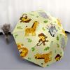 1PC Safari Creatures Automatic Open/close Umbrella with 8-Rib Structure for Women/Men, All-Season Use - Travel Essential, Stylish Accessory, Highquali