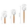New Stainless Steel Dough Blender Coil Design Wooden Handle Flour Blender Ergonomic Eggbeater Tool Kitchen Baking