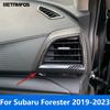 For Subaru Forester SK      Carbon Fiber Side Front Air Vent Outlet Cover Trim Bezel Accessories Car Styling