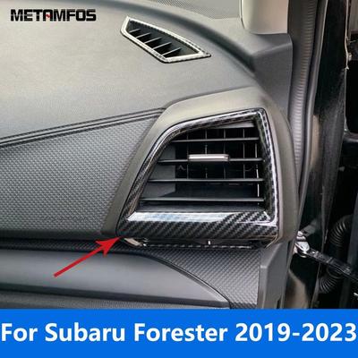 For Subaru Forester SK Carbon Fiber Side Front Air Vent Outlet Cover Trim Bezel Accessories Car Styling