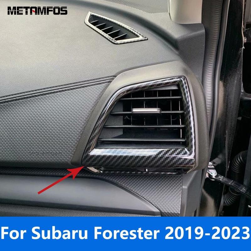 For Subaru Forester SK Carbon Fiber Side Front Air Vent Outlet Cover Trim Bezel Accessories Car Styling