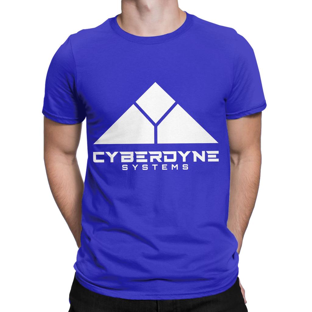 Cyberdyne Logo White Graphic 100 Cotton TShirt The tTerminator Tees Tops For Unisex