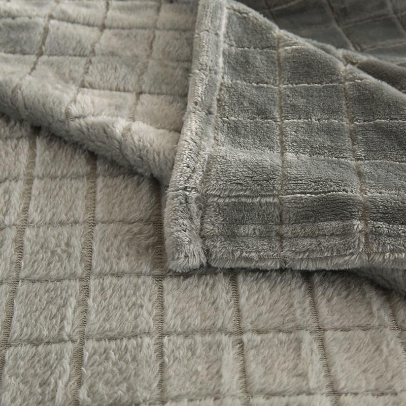 New Flannel Jacquard Blanket Plaid Series Cover Blanket Plain Velvet Blanket