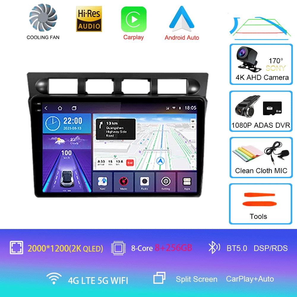Android 14 For Kia Picanto SA Morning 2004 - 2007 Car Radio Player Stereo Multimedia WIFI BT GPS Navigation Player QLED Screen