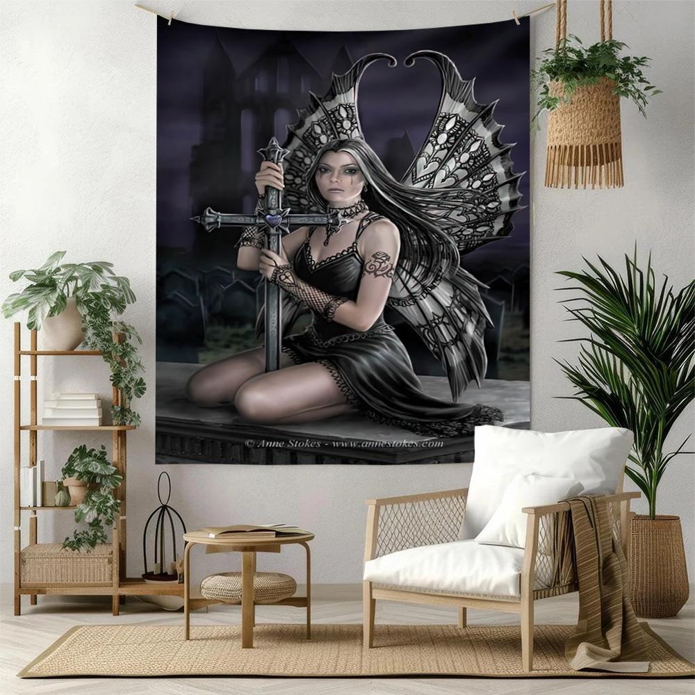 Gothic Style Wall Decor Tapestry Art For Pet Memorial Birthdaywedding Party Backdrop Family Gift