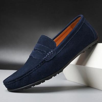 Mocassini da Uomo in Pelle Slip-on Scarpe Casual da Uomo Scarpe Piatte alla Moda Scarpe da Guida da Uomo Mocassini Dieci Colori Taglia 38-47