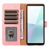 For Sony Xperia 10 VI Case with Thickened Strap RFID Blocking Wallet Stand Leather Flip Phone Cover