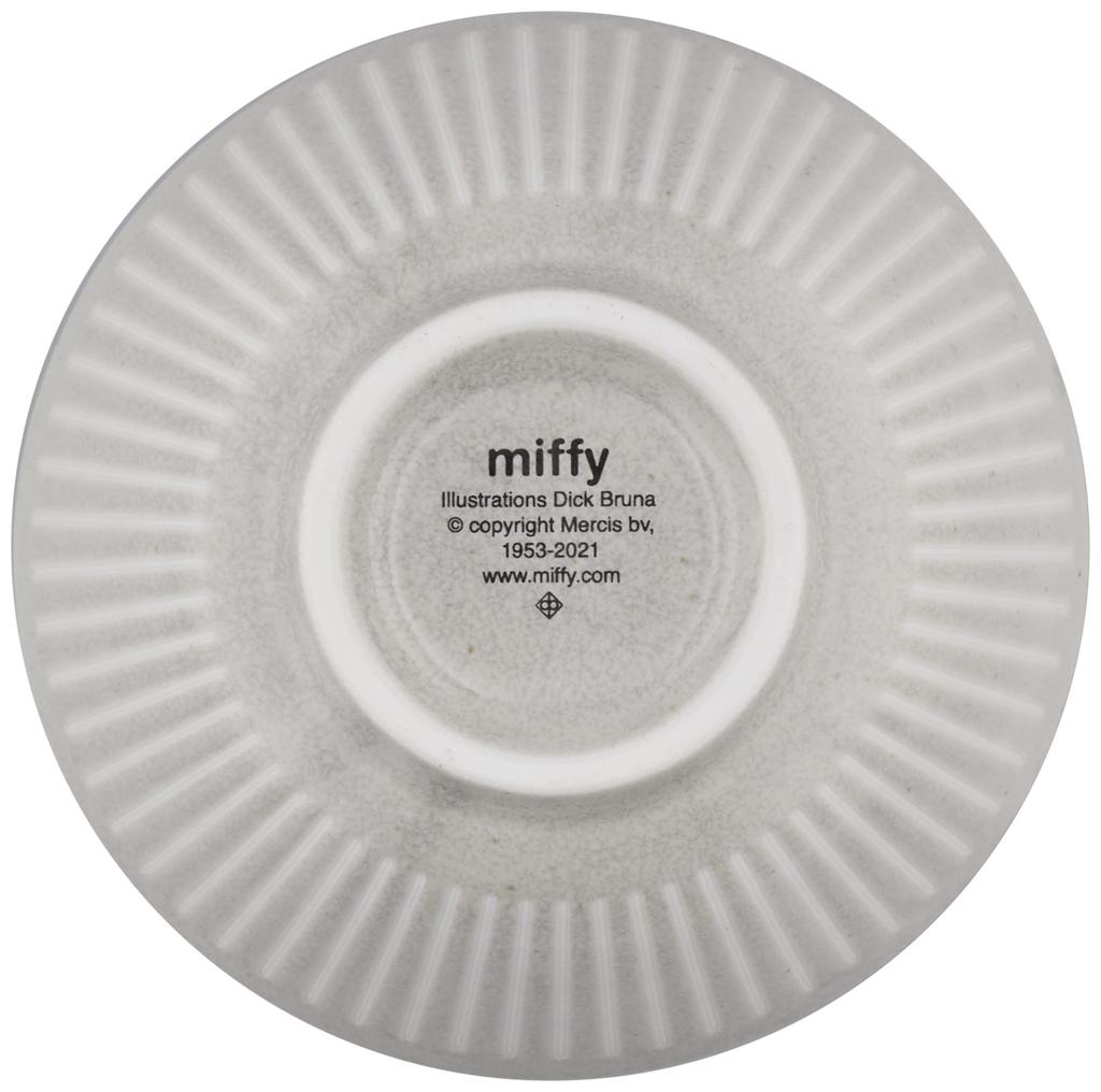Kaneshotouki Ceramic Dick Bruna Miffy Rice Bowl 12cm Stone Gray Miscellaneous Goods Kitchen Cute Tea Bowl Large Tableware Rice Bowl Miffy Goods Rice