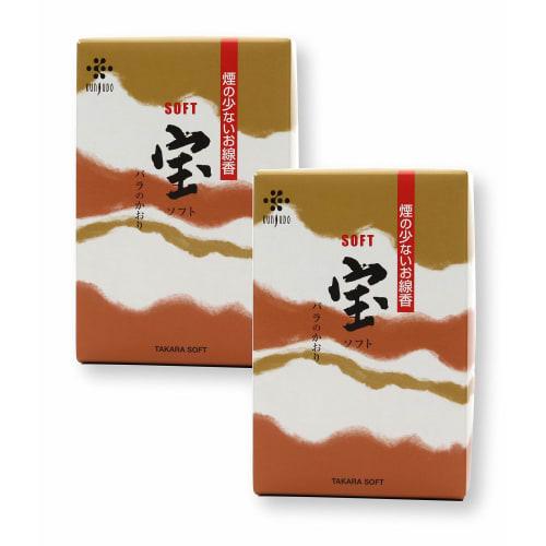 Takara Soft Incense Sticks, 2 Boxes, Rose Scent, Low Smoke, Fragrance Sticks, Rose