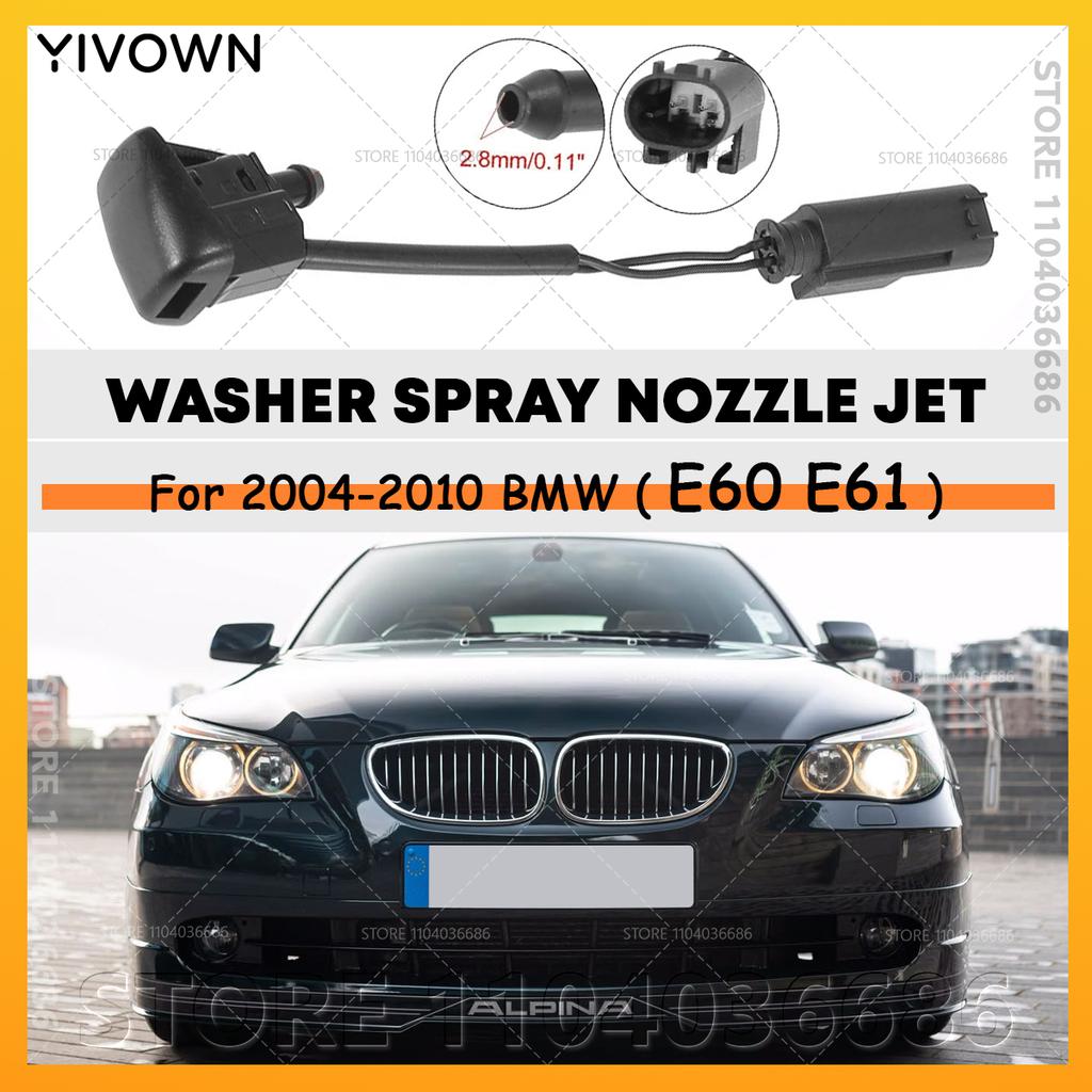 For 2004-2010 BMW 525i/528i/530i/535i/545i/550i/M5 (E60 E61) Windshield Washer Spray Nozzle Jet 61667046060