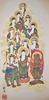 Sunny Town Gallery Hanging Scroll "Thirteen Buddhas" by Yamamura Kanpo, Mini Hanging Scroll with Display Stand (Large Size) 75cm