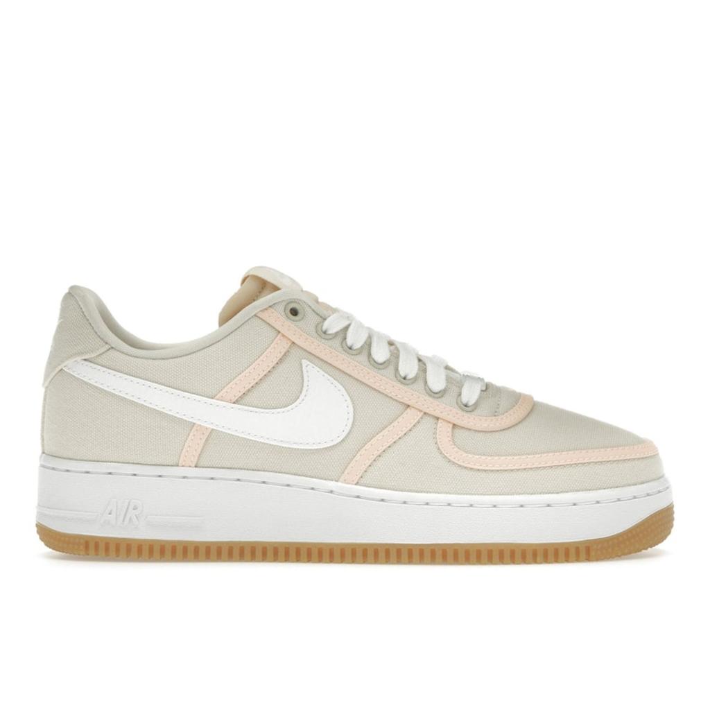 Nike Air Force 1 07 Low Premium Light Cream Gum Unisex Sneakers White Crimson-Tint CI9349-200