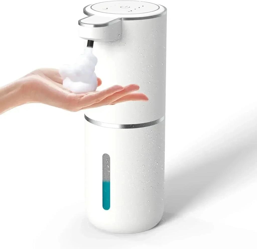 4Levels Automatic Soap Dispenser Touchless Foaming Soap Dispenser 350ML USB Rechargeable Electric Adjustable Foam Soap Dispenser
