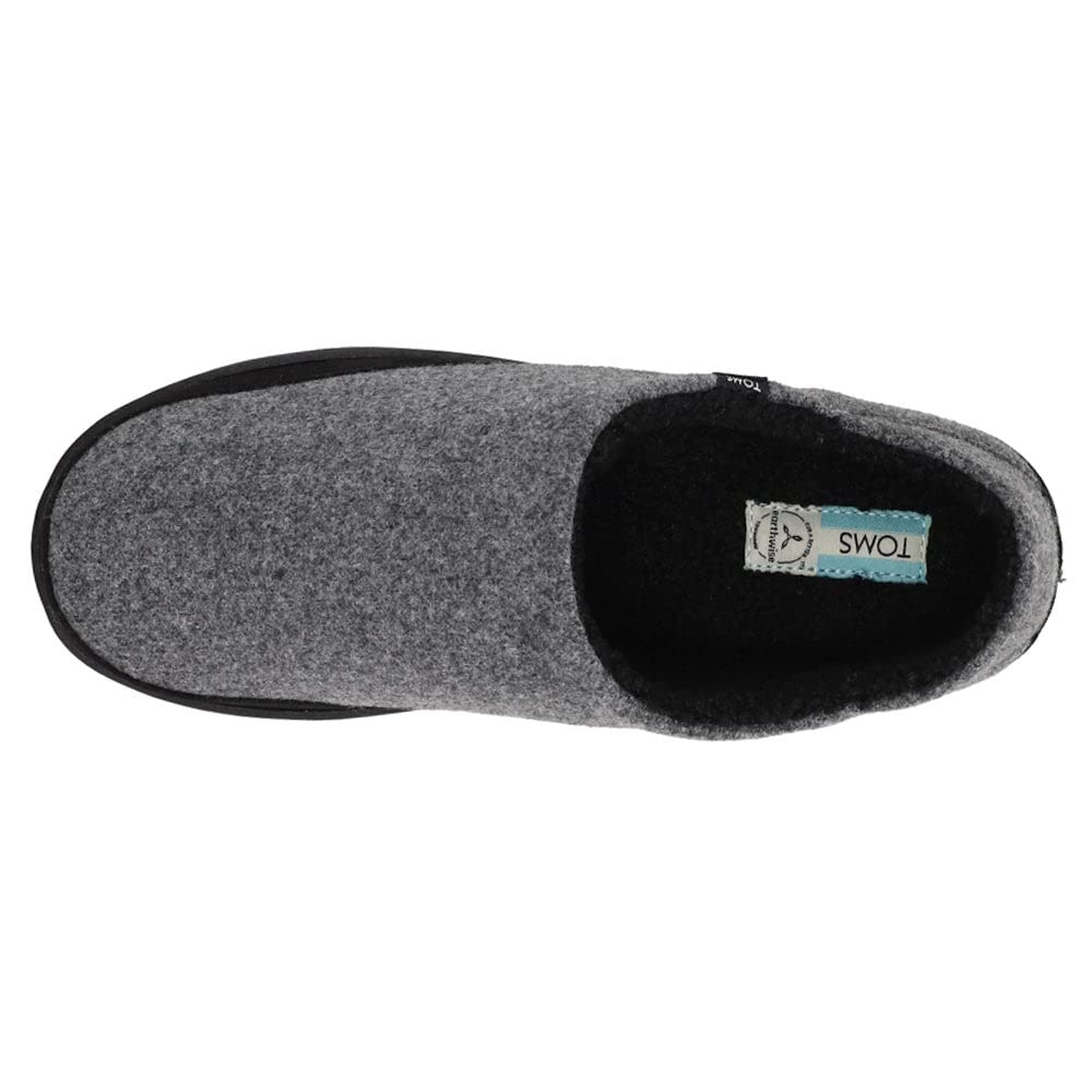 Toms EZRA Smoke Grey REPREVE Felt Cm Women's Two-Tone Slip-On (00) 22.0