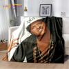3D HD Bruno Mars Sänger Star Weiche Plüschdecke, Flanelldecke Überwurfdecke für Wohnzimmer Schlafzimmer Bett Sofa Picknick Abdeckung Kinder