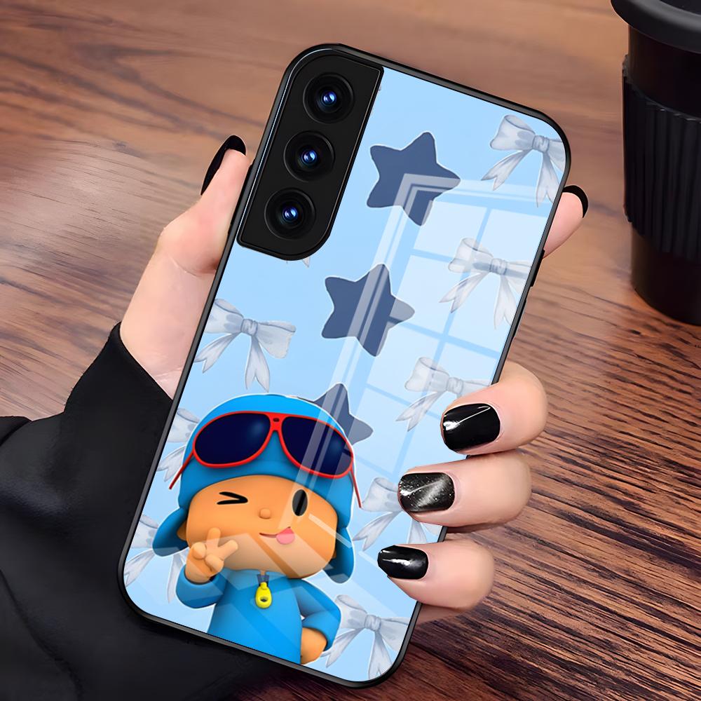 Pocoyo Handyhülle Für Samsung S25 Plus S20 S20 Plus S22 Ultra S23 FE S21 Plus S21 Ultra Glasabdeckung