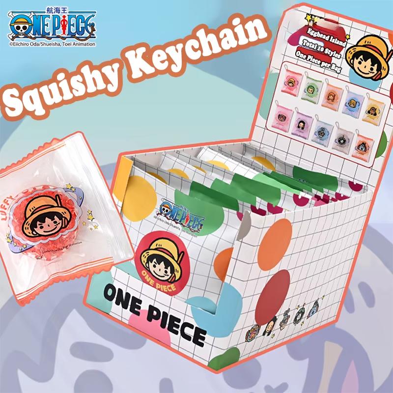 1pc Officially One Piece Egghead Candy Squishy Keychain Blind Bag | Stress Relief & Collectible Gift for Holidays & Birthdays.