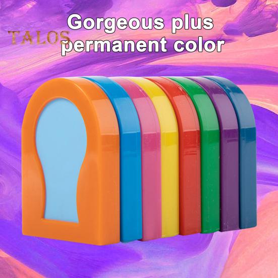 1/8Pcs 8 Colors Temporary Hair Chalk Washable Disposable Hair Dye Pressed Powder Single Color Men Women Hair Coloring Powder Box Halloween Cosplay