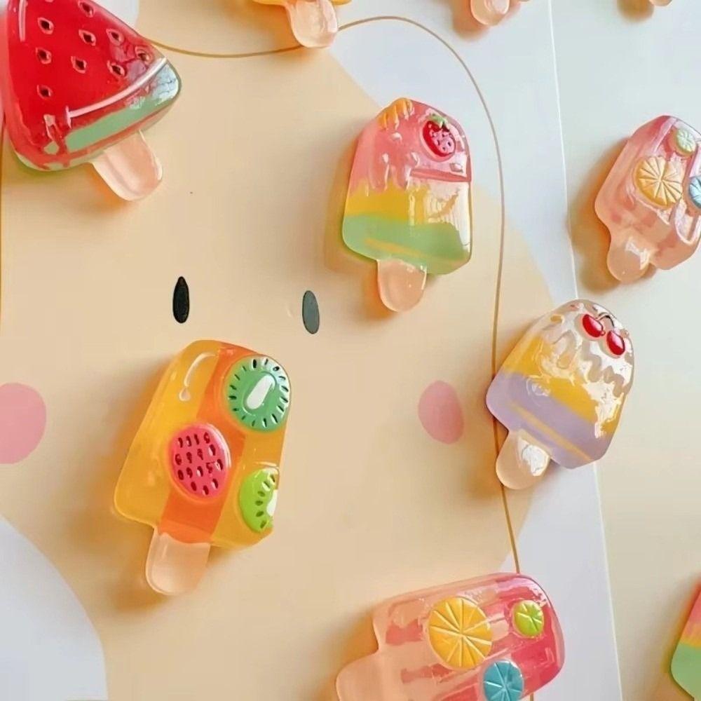5/6pcs Strawberry Refrigerator Magnets Watermelon Magnetic Decorative Magnets Fruit Magnets  DIY