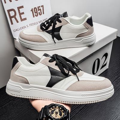 Chaussures pour hommes été loisirs sports version coréenne nouvelle tendance 2025 polyvalentes niche semelle souple chaussures de skate basses pour hommes