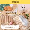 Uccellino Set of 2 Hamster Suspension Bridges with Dividers and Stairs, Wooden, 8cm Wide, Chinchilla Bridge Toy (30cm & 40cm Set)