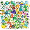 50 Handbemalte Niedliche Dinosaurier Doodle Kleine Ohren Leicht Abreißbare Aufkleber Kinder Cartoon Wasserdicht Keine Wiederholung Dekorative Aufkleber