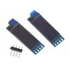 0,91 Zoll OLED-Modul Weiß/Blau/Gelb OLED 128x32 OLED LCD LED-Anzeigemodul 0,91" 4-Pin Monochrom I2C Kommunikation