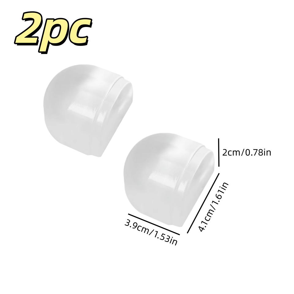Non perforated transparent door stopper, used for wall protection, as well as door buffering for home and office wall protection