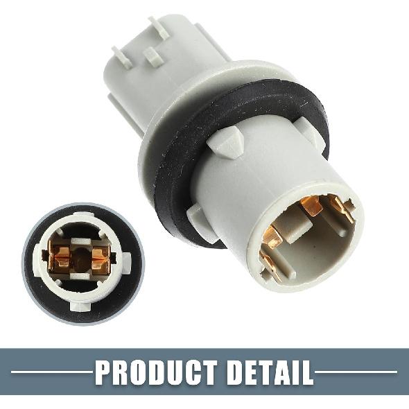 Разъем указателя поворота крыла с жгутом проводов Разъем лампы указателя поворота Разъем лампы габаритного огня для Honda CRV 2015-2016 Пластик Серый (Набор из 2)