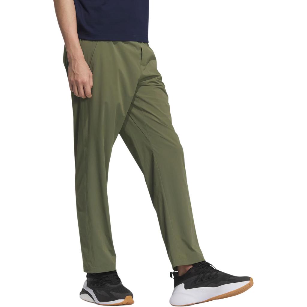 adidas Casual Pants Men's Strata Olive Green/Black Moderate Straight Fit Pants KE6004-