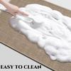 Non-Slip Corner Shower Mats,Semi-Circular Bath Mat, Curved Bath Rug, Washable Absorbent Camper Bathroom Rug, Corner Bath Mat Carpet for Circular