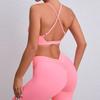 European & American Shockproof Sports Bra Set: Yoga, Running, Large Bust Support, Women's Fitness Beauty Collection