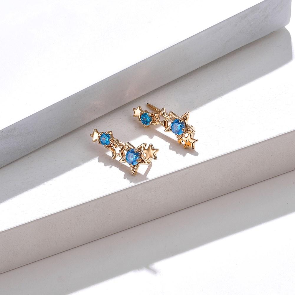 Small Fresh Campus Style Star Earrings Street Fashion Trend Earrings