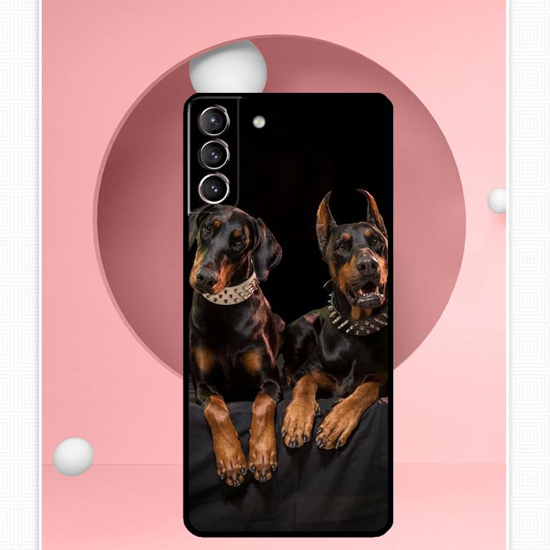 Dachshund Doberman Dog Case For Samsung Galaxy S22 S23 S24 Ultra Note 20 10 S8 S9 S10 Plus S21 S20 FE Soft Cover