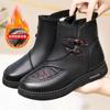 Cotton shoes women's new winter velvet thickened waterproof snow boots one pedal non-slip mother shoes warm cotton boots